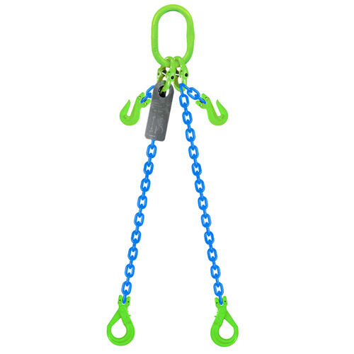 Austlift Grade 100 Chain Sling 8mm 2leg with Clevis Type Grab Shortener and Clevis Self Locking Hook