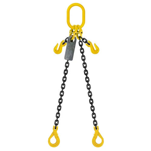 Austlift Grade 80 Chain Sling 8mm with Clevis Type Grab Shortener and Clevis Self Locking Hook