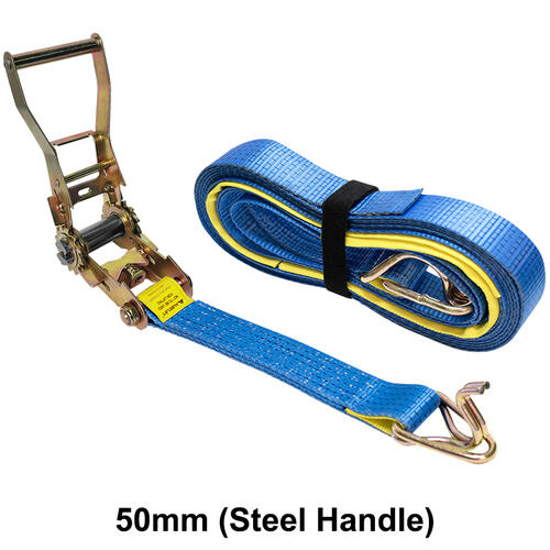 Austlift Ratchet Strap 50mm x 9M Hook & Keeper LC2500KG (Steel Handle)